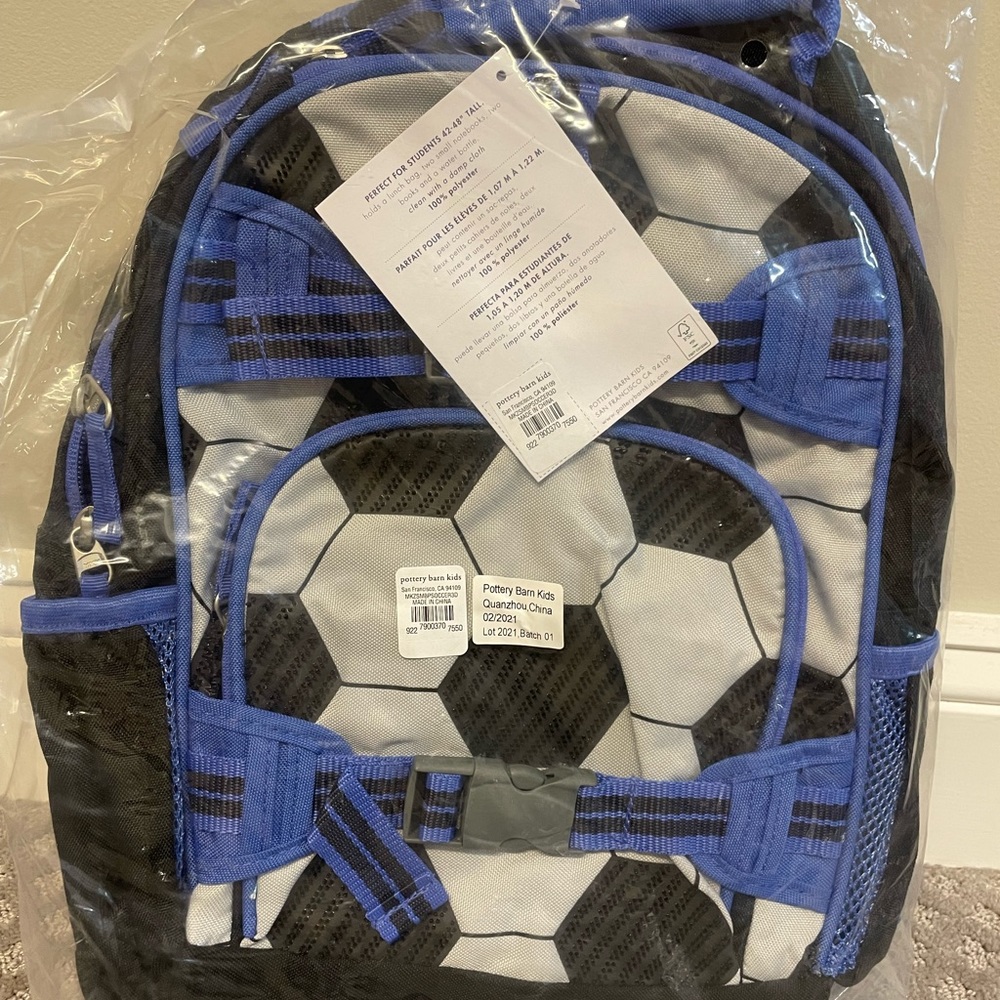 Soccer backpack pottery barn